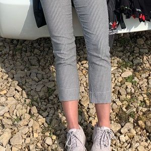 Cropped striped pants